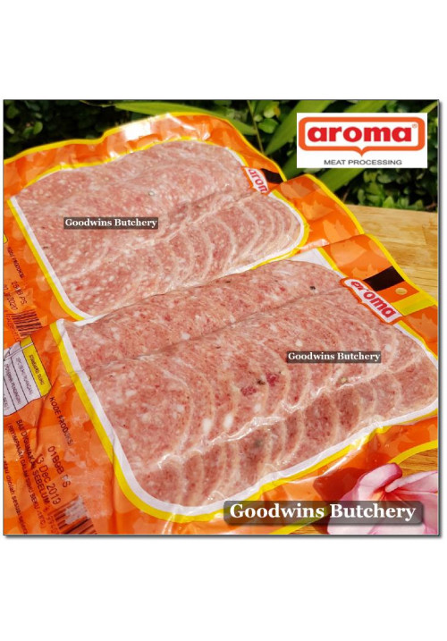 Pork Bali Aroma ham SALAMI frozen sliced 250g